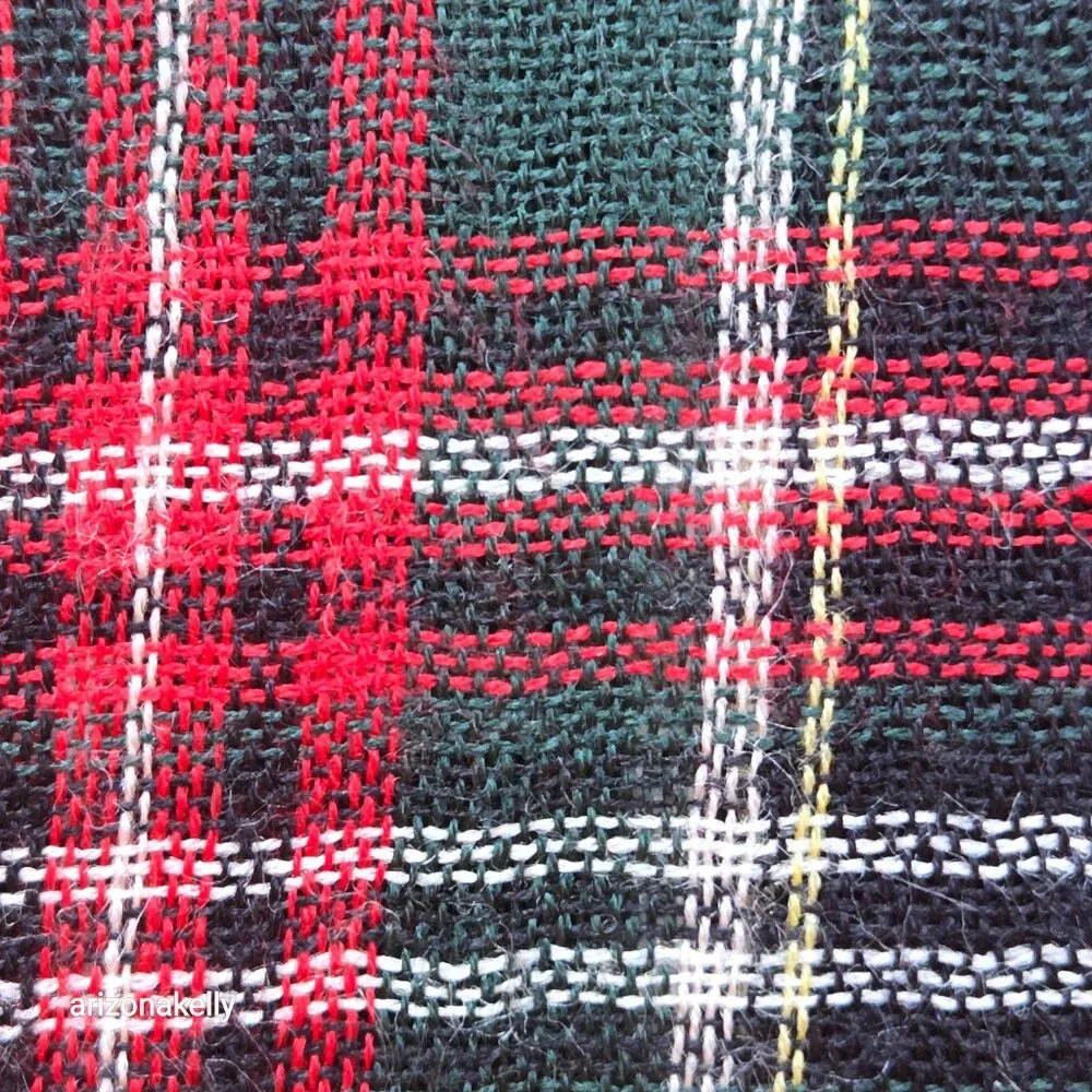 Drake's (?) Merino Wool Tartan Red Plaid Scarf